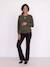 Maternity and nursing jumper bordeaux red+khaki 