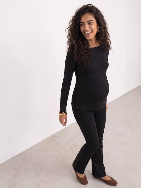 Maternity and nursing T-shirt black 