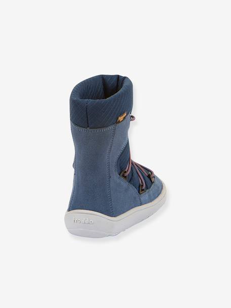 Barefoot TEX TRACK WOOL FRODDO boots for children blue+bordeaux red+grey+petrol blue 