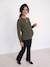 Slim flared maternity jeans black 