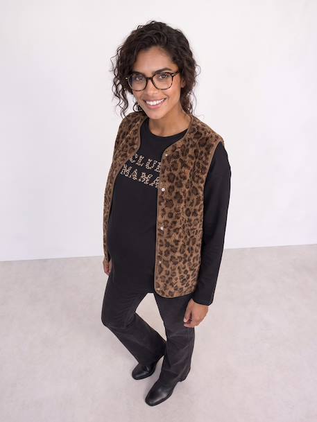 Maternity and nursing T-shirt anthracite 