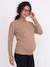 Front/Back Jumper, Maternity & Nursing beige+White 