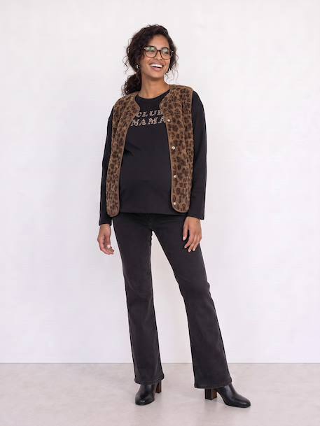 Maternity and nursing T-shirt anthracite 