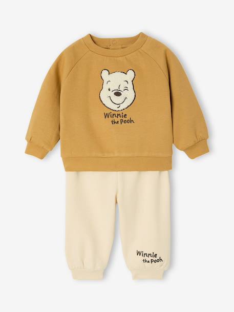 Winnie the Pooh outfit set for baby boys curry yellow 