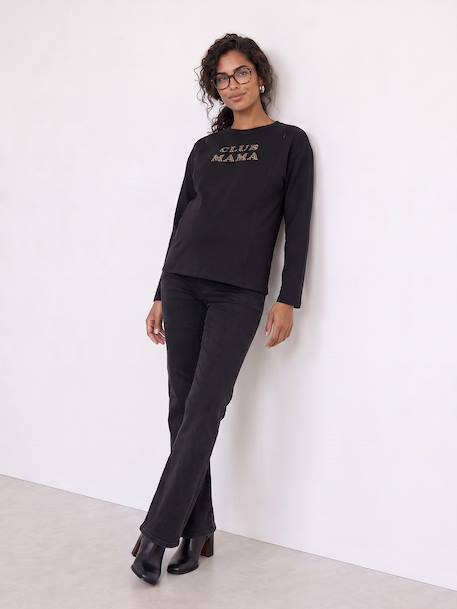 Maternity and nursing T-shirt anthracite 