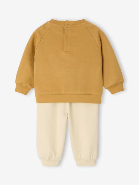 Winnie the Pooh outfit set for baby boys curry yellow 