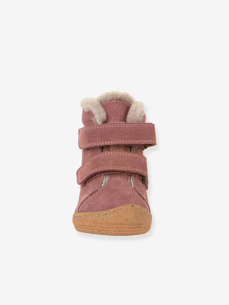 Girls' MINNI SUEDE FRODDO boots fuchsia+old rose+petrol blue 