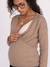 Front/Back Jumper, Maternity & Nursing beige+White 