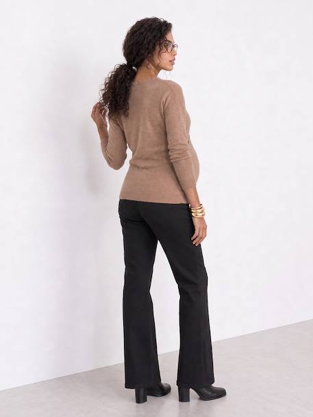 Front/Back Jumper, Maternity & Nursing beige+White 