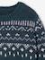 Jacquard jumper for boys green 