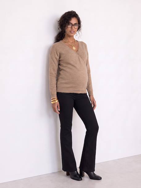 Front/Back Jumper, Maternity & Nursing beige+White 