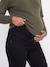 Slim flared maternity jeans black 