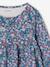Dress & Jacket Outfit with Floral Print for Girls camel+grey green+navy blue+pale yellow 