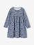 Dress & Jacket Outfit with Floral Print for Girls camel+grey green+navy blue+pale yellow 