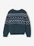 Jacquard jumper for boys green 