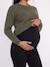 Slim flared maternity jeans black 