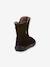 Barefoot TEX SUEDE FRODDO children's boots black+bordeaux red+gold+grey 