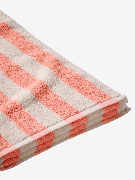 Striped Bath Towel with Recycled Cotton, Transat striped blue+striped pink+striped yellow 