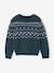 Jacquard jumper for boys green 