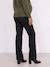 Slim flared maternity jeans black 
