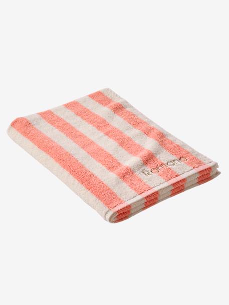 Striped Bath Towel with Recycled Cotton, Transat striped blue+striped pink+striped yellow 