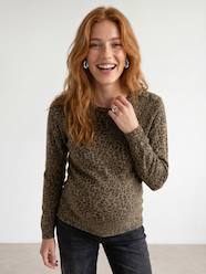 Maternity-Close-fitting maternity jumper
