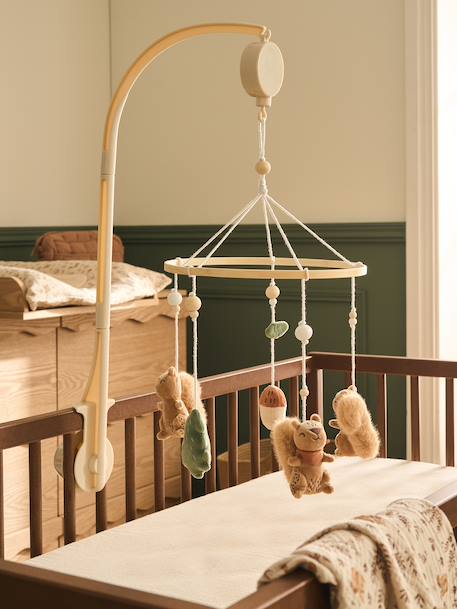 Musical cot mobile beige 