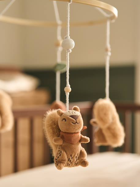 Musical cot mobile beige 