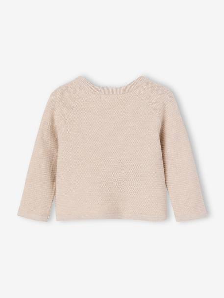 Newborn cardigan marl beige 