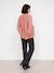 Blouse in Organic Cotton Gauze* for Maternity & Nursing dusky pink+sage green 