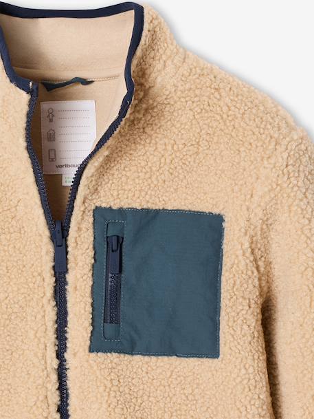 3-in-1 parka with removable inner jacket for boys pecan nut+slate blue 