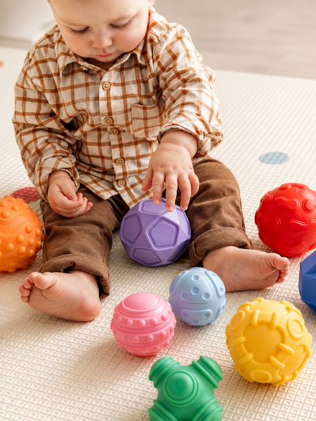 Set of 8 Sensory Balls multicoloured+yellow 