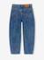 Balloon jeans for girls bleached denim+medium blue 