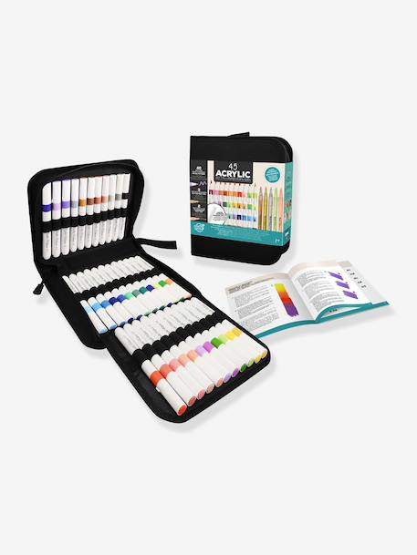 Case of 45 acrylic markers BUKI multicoloured 