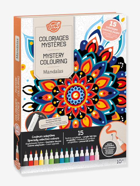 Mystery mandala colouring BUKI multicoloured 
