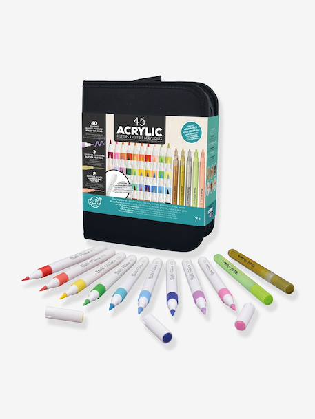 Case of 45 acrylic markers BUKI multicoloured 