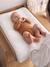 Cotton muslin changing mat ecru 