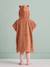 Baby hedgehog towelling poncho rust 