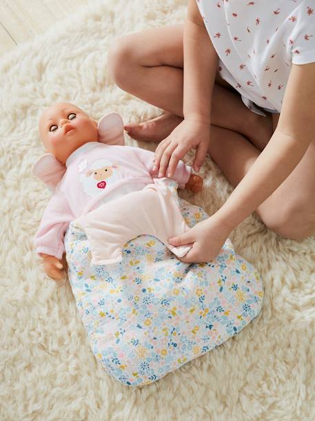 Baby Sleep Bag in Cotton Gauze, for Dolls Multi 