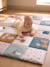 Large activity play mat rose 