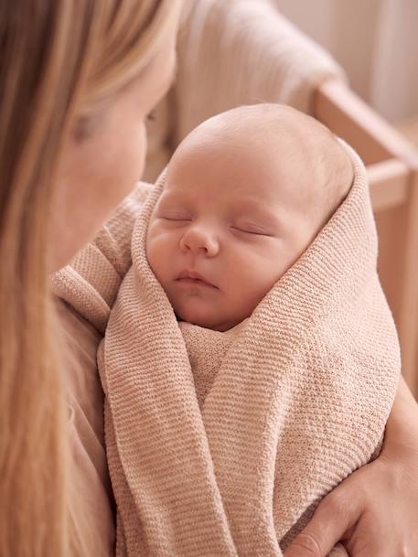 Baby cotton knit blanket twine 