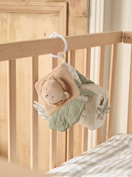 Hanging activity cube beige 