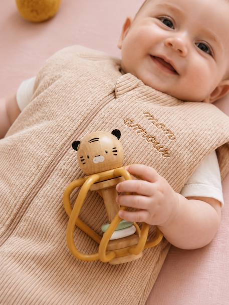 FSC® wooden sensory rattle yellow 
