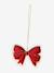 Pack of 10 felt tree decorations red 