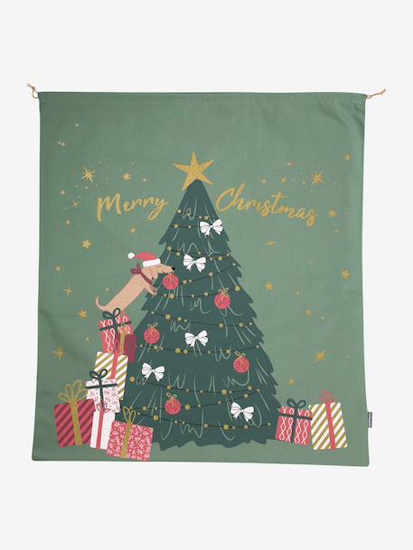 Christmas gift sack green 