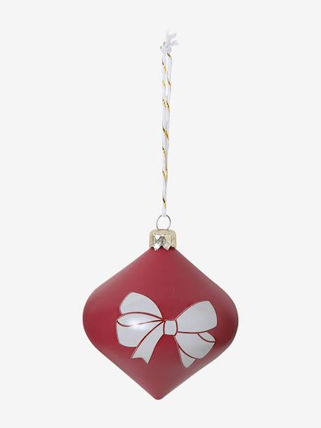 Pack of 10 Christmas tree baubles multicoloured 