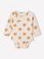 Pack of 5 long-sleeved bodysuits for newborns beige 