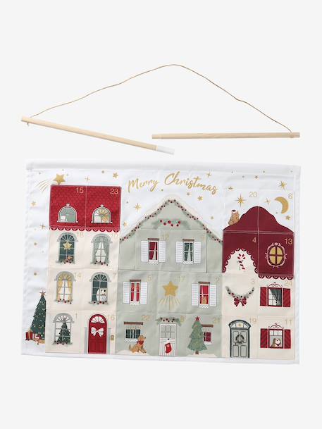 Fabric Advent Calendar red 