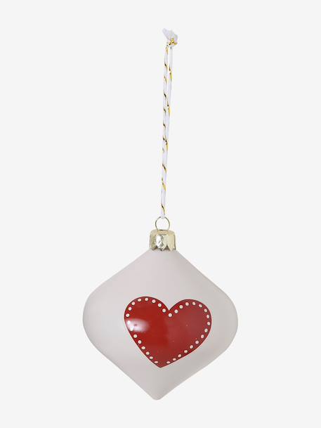 Pack of 10 Christmas tree baubles multicoloured 