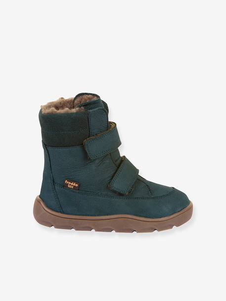ZERU TEX WINTER BAREFOOT FRODDO barefoot boots for children deep blue+golden pink+petrol blue 